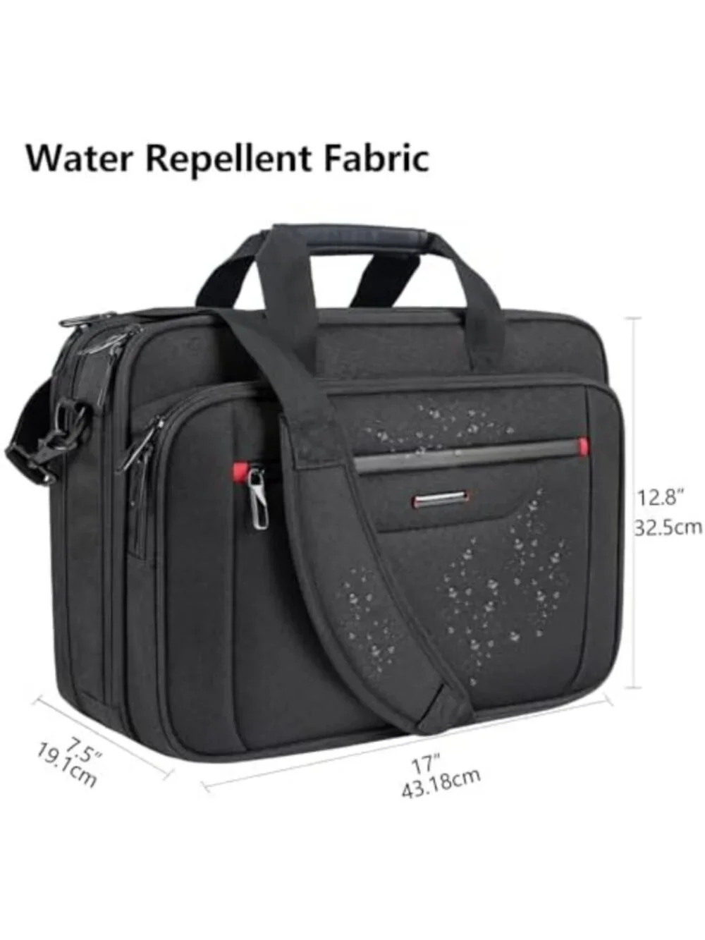 Expandable Waterproof Laptop Briefcase 17.3